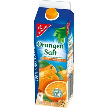 G&G Pomerančový džus s dužinou 100% 1l - originál z Německa