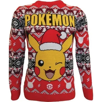 Karnevalový kostým Pokémon vánoční svetr - Pikachu (velikost XL)