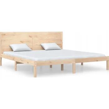 Postel Rám postele z masivního borovicového dřeva 205,5 x 205,5 x 100 cm