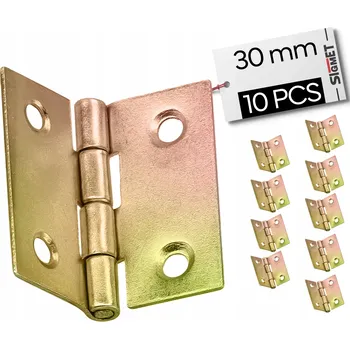 Nábytkové kování Nábytkový pletený závěs 30 x 33 mm, ocel, pozink zlatem, pro skříňky, dvířka, nábytek