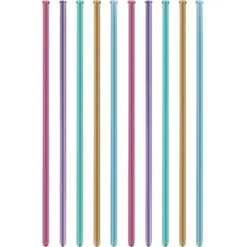 Balónek Balónky Modelíny Trubky mix 10 Ks + Pumpička Chrom