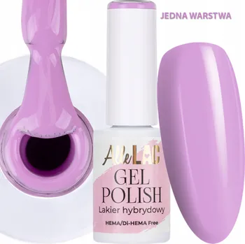 Lak na nehty Hybridní lak ALLELAC 6g LED/UV Gel Polish Purple P1 Dreamy Fialový