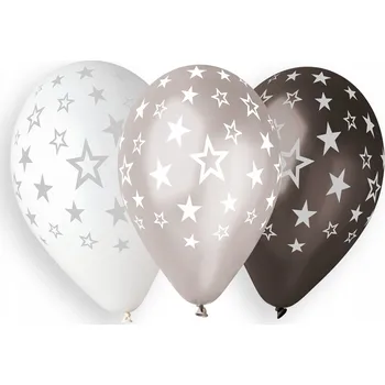 Balónek Balónky s hvězdami Gemar 33 cm, 6 ks
