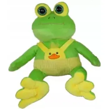 plyšák ŽÁBA PLYŠÁK SE ZVUKEM HLASU 28 CM