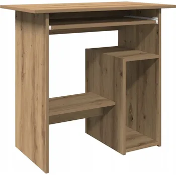 Psací stůl Psací stůl dub artisan 80 x 45 x 74 cm s vestavěnou skříňkou