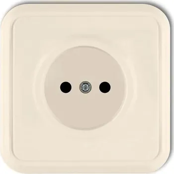 Elektrická zásuvka 1GPT-1 béžová jednozásuvková zásuvka bez uzemnění 16A IP20 Karlik Liza