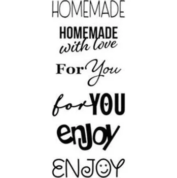 Razítko Sada razítek "Creativ Homemade", 6 motivů, TRODAT CR-HM-EN