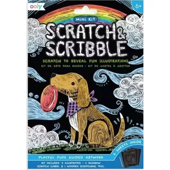 Obraz Škrabadla Ooly Mini Scratch & Scribble pejsci 6 listů