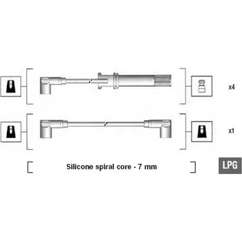 Zapalovací kabel Sada kabelů pro zapalování, 941105210644