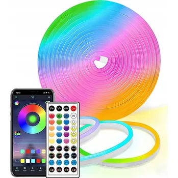 LED páska LED pásek 10M RGB Bluetooth, mobilní APLIKACE, DÁLKOVÝ OVLADAČ, hudební režim, sada 24V