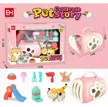 Hračka pro nejmenší Sada s koťátkem Mini FIGURKY Hračky Dětské HRAČKA Pro Děti Koťátko