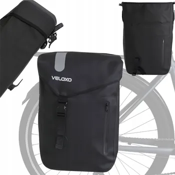brašna na kolo Cyklistická brašna Veloxo Explorer Pro černá 23 l voděodolná