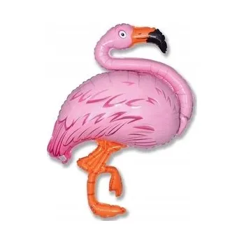 Balónek Fóliový balónek Plameňák na narozeniny - 61 cm