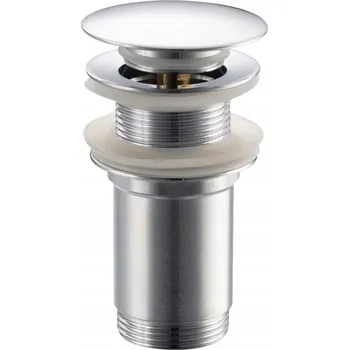 Sifon BALNEO Ucpávka umyvadla KLIK-KLAK mosazná chromovaná BEZ PŘEPADU model K