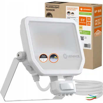 LED reflektor Ledvance Floodlight Sensor 41W 3000K teplá bílá 5500lm IP65 bílý