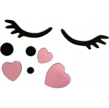 Obraz Adam Toys Dřevěná dekorace na zeď Oči Srdce