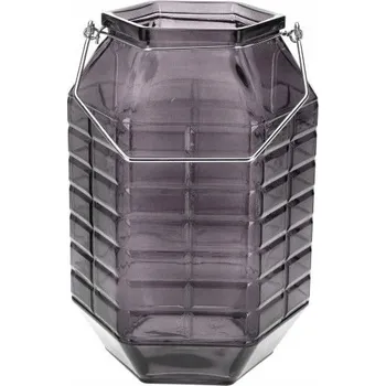 Svícen SKLENĚNÝ SVÍCEN VÁZA NA KVĚTINY DEKORATIVNÍ 28CM