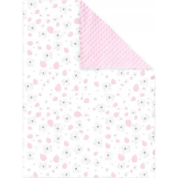 Obraz NeedSleep dětská deka Miś minky růžová 75x100 Gabriela Cichowska