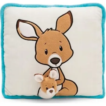 Polštář NICI POLŠTÁŘ KLOKAN S HLAVOU MLÁDĚTE 3D 7 CM ČTVEREC 30X30 CM