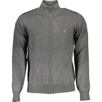 Pánský svetr Pánský šedý cardigan US Grand Polo U.S. GRAND šedá 3359375