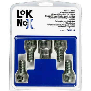 Šroubek na kolo LokNox bezpečnostní šrouby M14x1,5x26,7mm koule R13, klíč 17/19