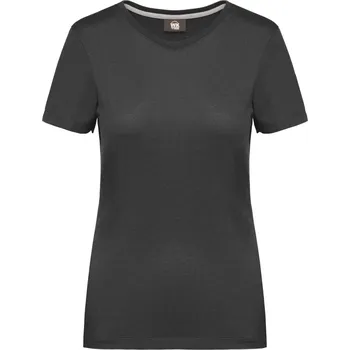 WK DESIGNED TO WORK WK 307 / Dámské pracovní tričko s krátkým rukávem - tmavě šedá XXXL