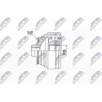 Poloosa kola Sada kloubů pro hnací hřídel NTY NPZ-BM-027