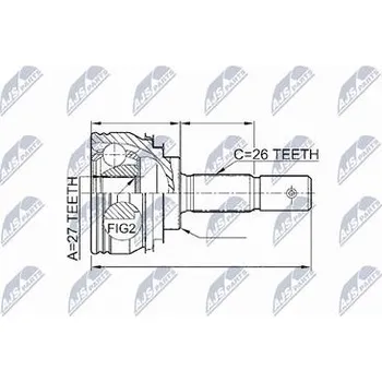 Sada kloubů pro hnací hřídel NTY NPZ-TY-092