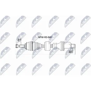 Hnací hřídel - poloosa NTY NPW-RE-040