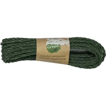 Stuha Dekorační provázek Go Green Cotton Cord – Forest Green tmavě zelený 3mm x 3m (6,-Kč/m) (Dekorační provázek kroucený, materiál bavlna, barva tmavě zelená, pevný, matný)
