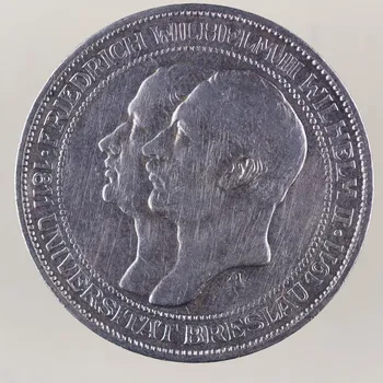 3 Mark 1911 – 100. výročí založení univerzity ve Vratislavi (Breslau) cca 16,6 g