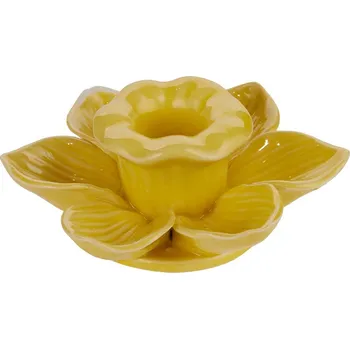 Svícen Butlers BLOSSOM Svícen na dlouhou svíčku květina - žlutá