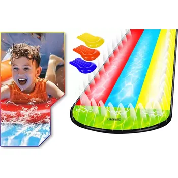 Trojitá vodní skluzavka s vodotryskem + 3 plavidla