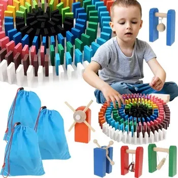 Domino Dřevěné domino Culodrome – 1131 dílků