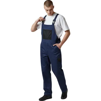 montérky Fashion Pánské nadměrné montérky s laclem Barva: Modrá, Velikost: 3XL