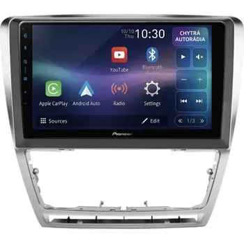 Auto Hi-Fi Autorádio Pioneer SPH-PF97BT pro Škoda Octavia 2, šedý rámeček