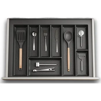 Organizace kuchyně IN-DURO Příborník STRIPES 69 - 75 cm s hloubkou 42 - 49 cm, antracit