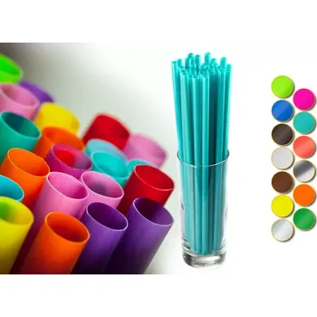 Plastová brčka Jumbo - 8 x 250 mm – 150 kusů – ZNOVU použitelná