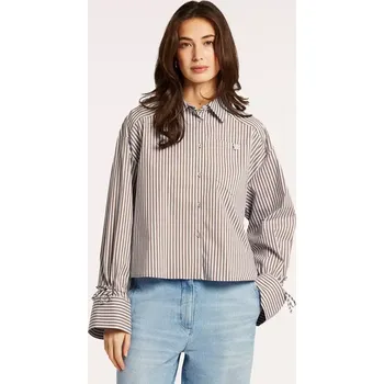 BEAUMONT dámská košile hnědobílá pruhovaná