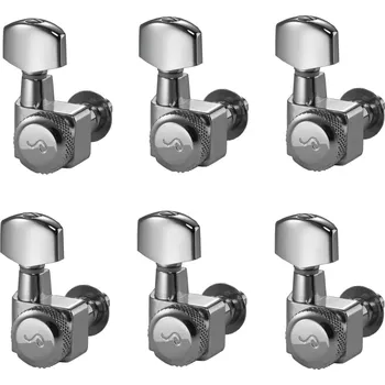Schaller Original F-Series 6L Locking Staggered Chrome Ladící mechanika pro kytaru (Jako nové)
