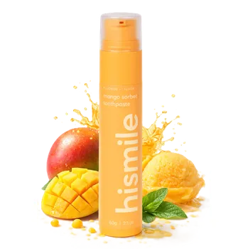 zubní pasta Zubní pasta s příchutí Mangový sorbet a fluoridem - HiSmile - 60g