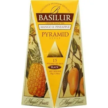 Horký nápoj BASILUR Magic Mango & Pineapple Pyramid 15x2g
