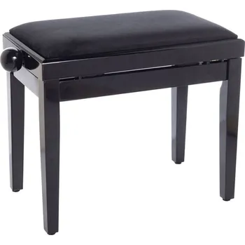 Příslušenství pro klávesový nástroj Bespeco SG 101 Dřevěná stolička ke klavíru Black