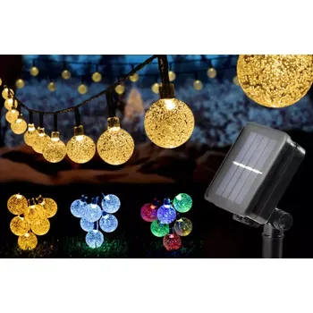 Venkovní osvětlení Dekorativní venkovní solární řetěz s 40 LED – Lights Balls