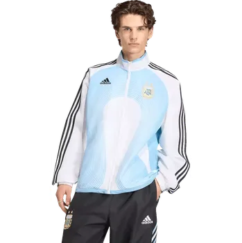 Pánská bunda Pánská sportovní bunda Adidas Argentina 2006 Track bílo-modrá
