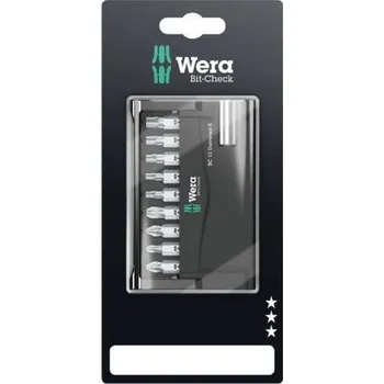 Bit Wera 073416 Bit‑Check 10 Universal 5 SB – sada bitů s držákem