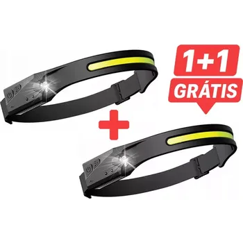 Čelovka Univerzální dobíjecí COB LED čelovka HeadLamp - 2 kusy
