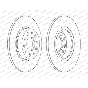 Brzdový kotouč Brzdový kotouč FERODO DDF1450C