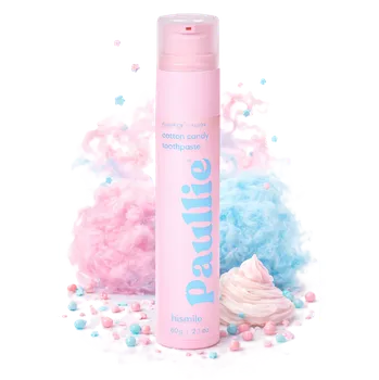 zubní pasta Zubní pasta s příchutí Cukrová vata a fluoridem - HiSmile - 60g