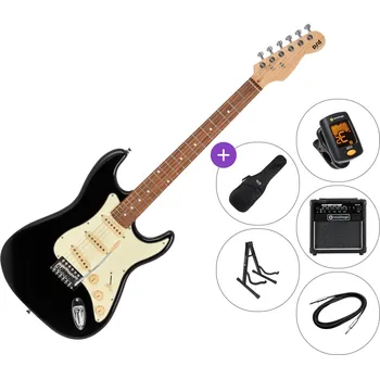 Elektrická kytara PSD Guitars STC-100 SET Black Elektrická kytara